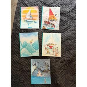 Gary Patterson Sailing Humor Prints - 5 Nautical Cartoon Posters - Boating Art